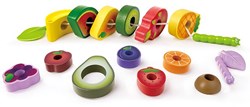 Hape Lernspielzeug - Caterpillar Fruit Feast Set - buntes Kinderspiel
