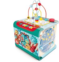 Hape magischer Motorikwürfel Holzspielzeug - Lernspiel Aktivitätswürfel