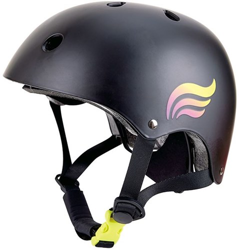 Hape Sicherheitshelm - schwarz - verstellbar - Kinderhelm Fahrrad Roller