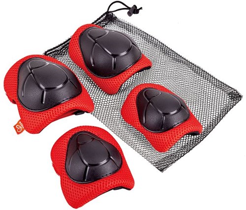 Hape Kinder Knieschützer und Ellbogenschützer rot - Schutz Spielzeug