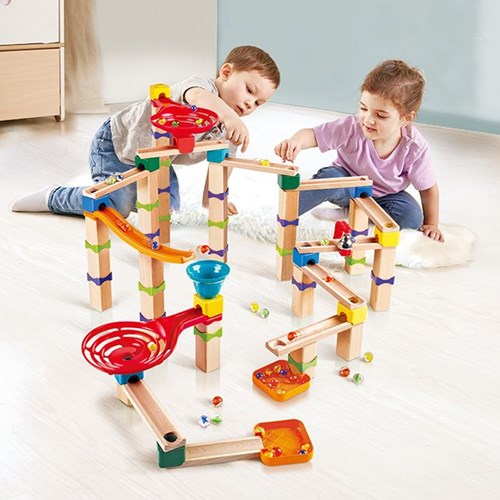 Hape Murmelbahn Marble Cascade Block Set - Lernspielzeug