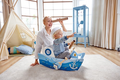 Hape Captain''s Rocking Boat