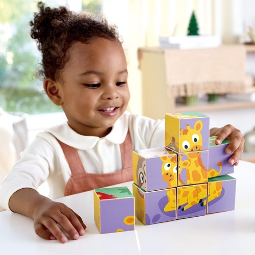 Hape Holz Tier Puzzle Bausteine - Lernspielzeug Tiere-2