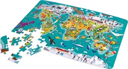 Hape E1626 - 2-in-1-Weltreise Puzzle und Spiel, Entdeckerspielzeug