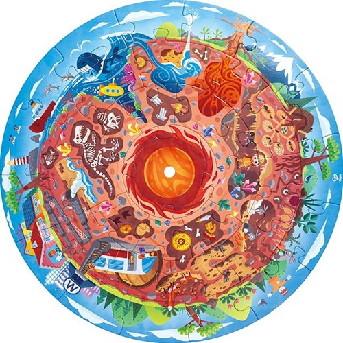 Hape Puzzle Unterirdische Welt Lernspielzeug Geologie