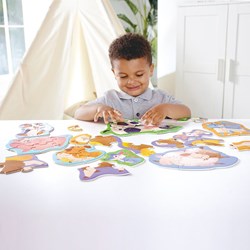 Hape Bauernhof Puzzle - Lernspielzeug mit Tieren für Kinder