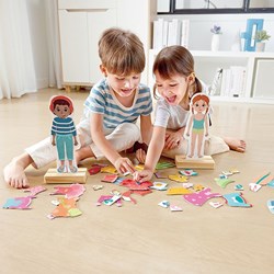 Hape magnetisches Puzzle Verkleidungsspiel - Dress-Up Spielzeug