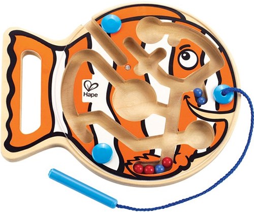 Hape magnetisches Labyrinth Spielzeug Go-Fish-Go rot Lernspiel-2