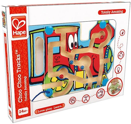 Hape Magnetisches Zug-Labyrinth - Lernspielzeug für Kleinkinder unterwegs-3