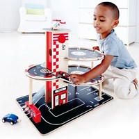 Hape Holzgarage Park & Go - Spielzeug Parkhaus mit Autos-3
