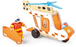 Hape Rettungshubschrauber Spielzeug Set - Helikopter Abenteuer