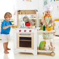 Hape Holz Kinderküche Cook n Serve Spielküche mit Theke-2