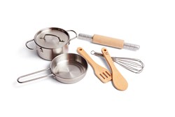 Hape Holzspielzeug Kochset - Chef's Cooking Set für Kinder Küche