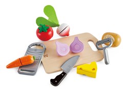 Hape Gemüse und Küchengeräte - Spielküchenset für Kinder