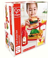 Hape Fast Food Spielset mit Burger, Hotdog und Pommes für Kinder-3