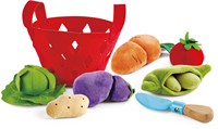 Hape E3167 Gemüsekörbchen Zubehör für Kinderküchen und Kaufmannsladen, ab 18 Monaten