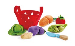 Hape Gemüsekorb für Kleinkinder - pädagogisches Spielzeugkorb Set