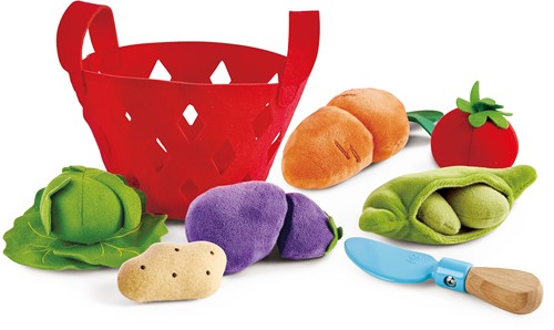 Hape E3167 Gemüsekörbchen Zubehör für Kinderküchen und Kaufmannsladen, ab 18 Monaten