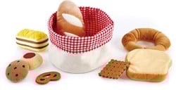 Hape E3168 Brotkörbchen Zubehör für Kinderküchen und Kaufmannsladen, ab 18 Monaten