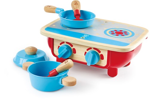 Hape E3170 Küchenset Herd Zubehör für Kinderküchen, ab 18 Monaten