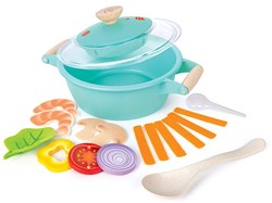 Hape Little Chef Dampfgarer-Kochset Holzspielzeug Küche