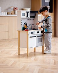 Hape moderne Spielküche - Holz Kinderküche mit Zubehör