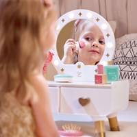 Hape Schminktisch Spielzeug mit Spiegel und Zubehör - My Stylish Dressing Table