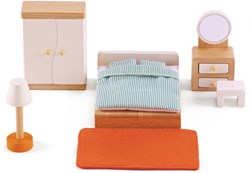 Hape Puppenhaus Schlafzimmer Holz Spielzeug Set Zubehör