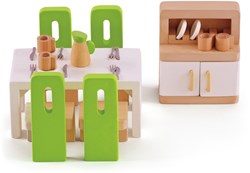 Hape Puppenhaus Esszimmer Holzspielzeug Set Puppenhaus Zubehör