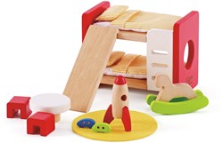Hape Puppenhaus Kinderzimmer Holz Zubehör Spielzeug