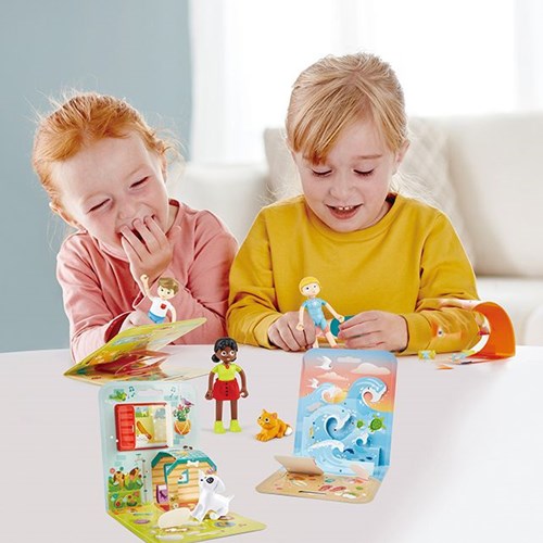 Hape Puppen Spielset - buntes Spielzeug für Kinder