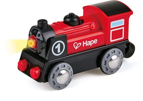 Hape Holz Eisenbahn Batteriebetriebene Lokomotive Nr. 1