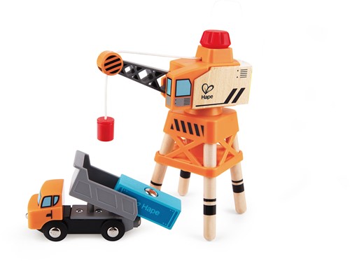 Hape Holz Eisenbahn Großer Kran