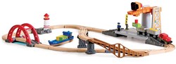 Hape See- und Eisenbahn-Frachtset - Spielzeug Zug und Schiff