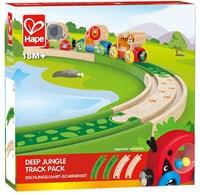 Hape Holz Eisenbahn Dschungel Erweiterung - 4-teiliges Schienenset-3