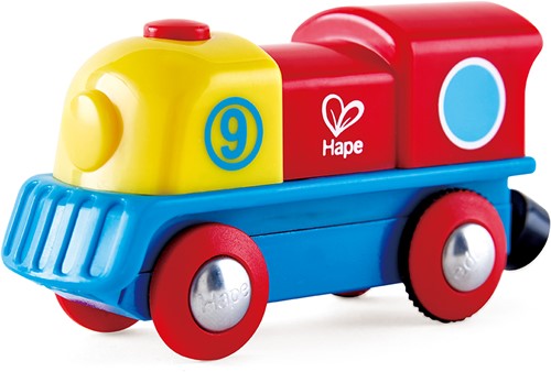 Hape starke Lokomotive Holzeisenbahn batteriebetriebenes Spielzeug