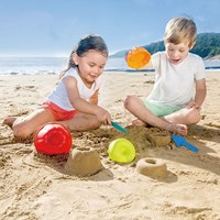 Hape Sandförmchen Baker's Trio Strandspielzeug bunt Kunststoff