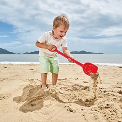 Hape Schaufel Rot - Sandspielzeug Schaufel 40 cm für draußen