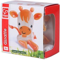Hape Giraffe Bambus Spielzeug nachhaltig orange für Kinder