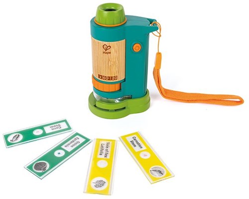 Hape tragbares Mikroskop Feldmikroskop Spielzeug für Kinder-2