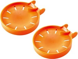 Hape E6030 - Murmel-Stopp Doppelpack, Zubehör für Quadrilla Kugelbahnen, ab 4 Jahren, orange