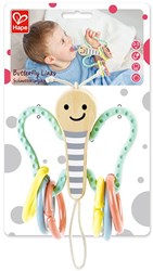Hape Babyspielzeug Butterfly Links Greifspielzeug mehrfarbig