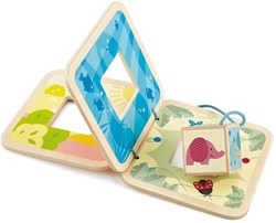 Hape Abenteuerliches Tierbuch Holzspielzeug Kinderbuch Tiere