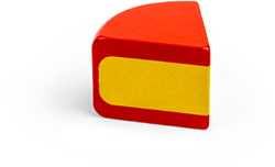 BigJigs Holzspielzeug Edamer Käse - Spielkäse für Kinder