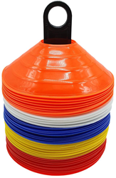 Pre-Sport Trainingshütchen Set - 50 Stück - Sportzubehör