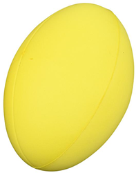 Pre-Sport Schaumstoff Rugbyball gelb - Trainingsball für Kinder und Anfänger