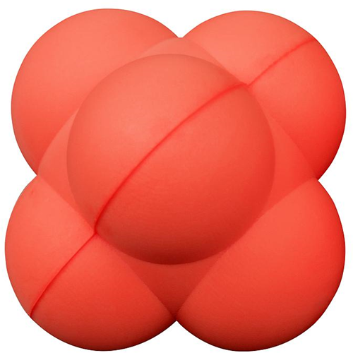 Unbeschichteter Schaumstoff-Reaktionsball Rot 