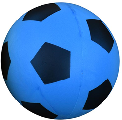 Uncoated Foam Football - Blue/Black - 20cm