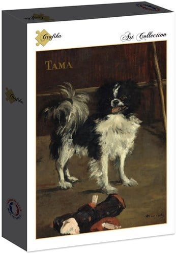 Grafika Puzzle Edouard Manet Kunst Puzzle Tama The Japanese Dog 2000 Teile-2