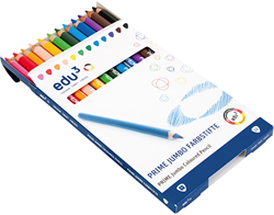 Edu Jumbo Buntstifte Set 12 Stück ergonomisch dreieckig